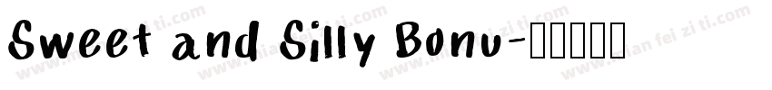 Sweet and Silly Bonu字体转换